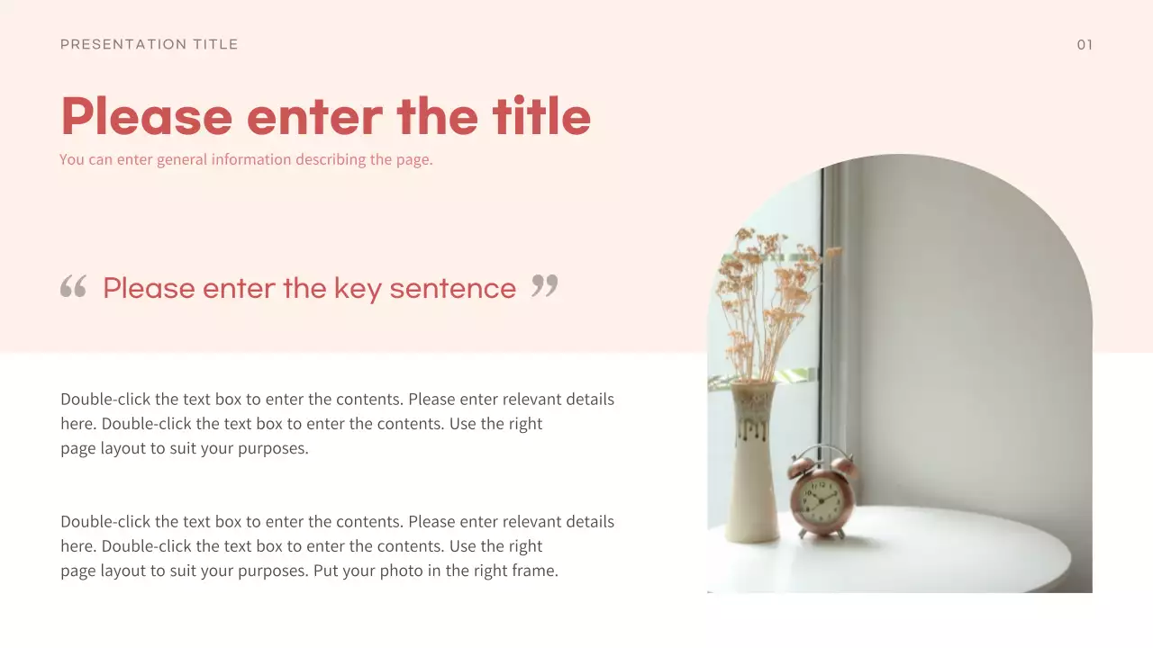 Red Minimal Document Presentation