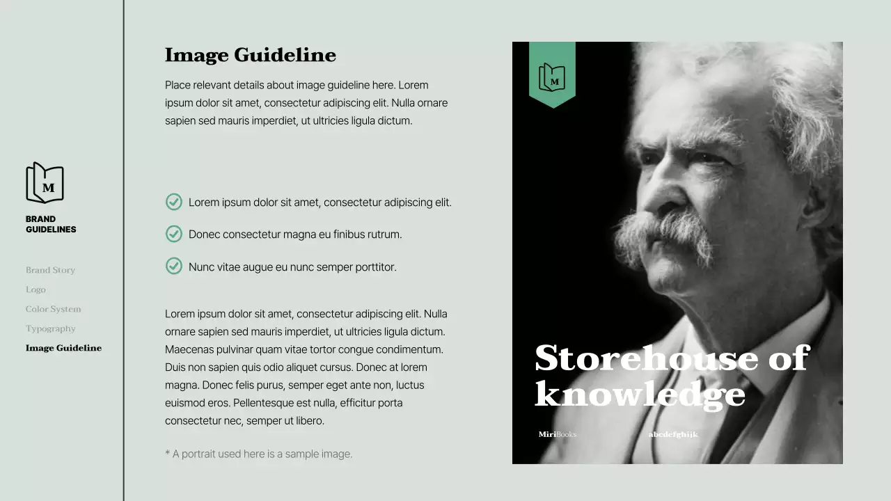 Green, clean brand identity guidelines