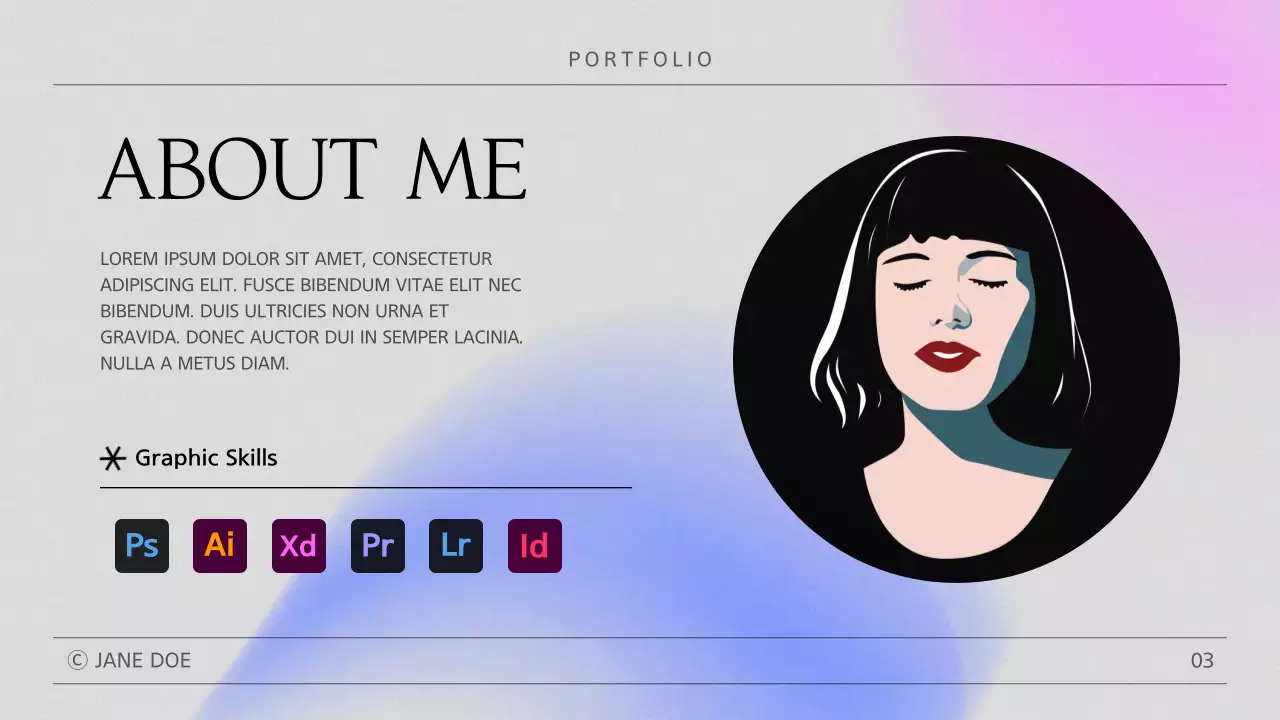 Pastel Minimal Portfolio Design Presentation
