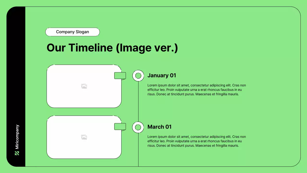 Business illustration with simple lines and green color