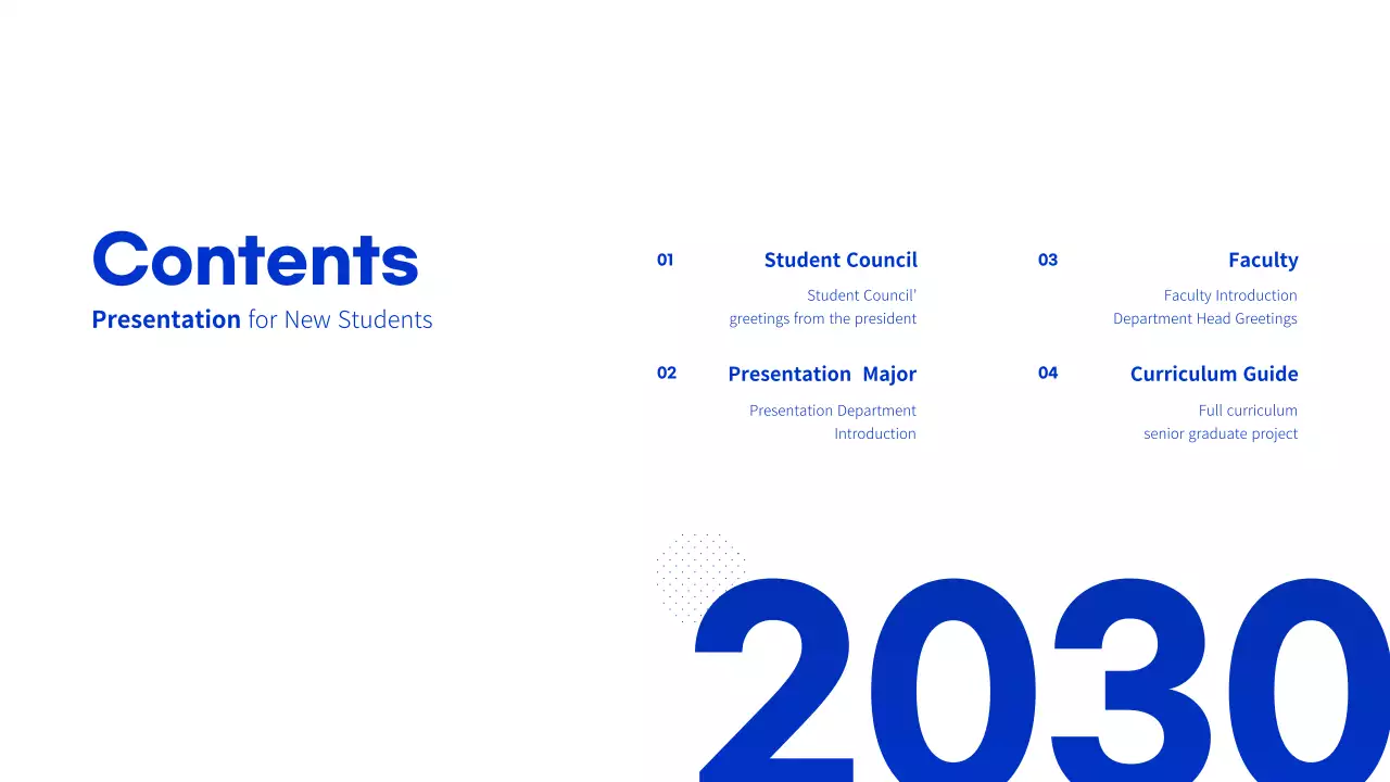 Blue Modern University Guide Presentation