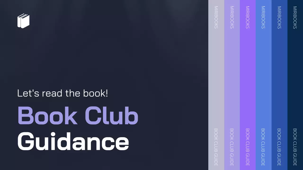 A bookshelf theme featuring human illustrations on a simple purple and blue background.