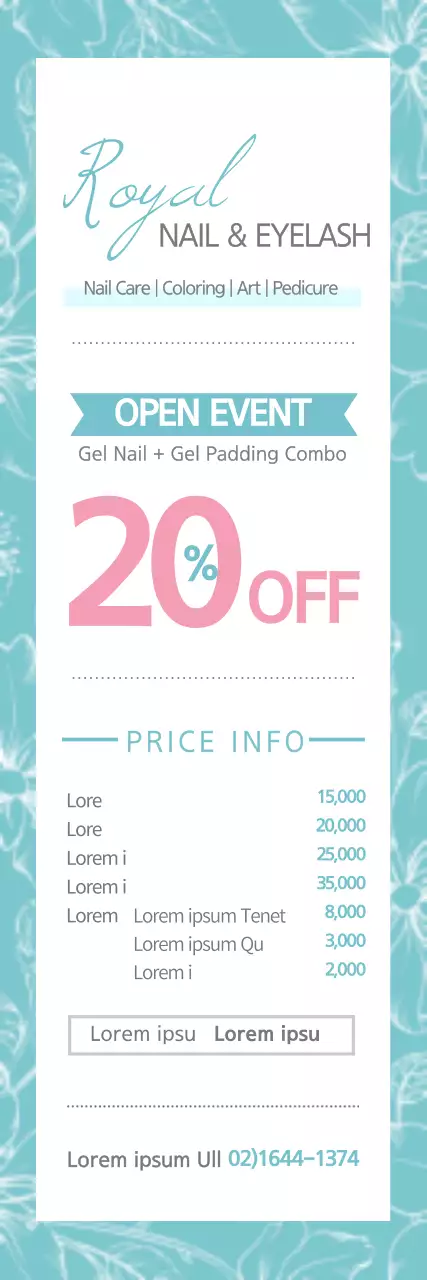 Banner promocional do salão Teal Elegant