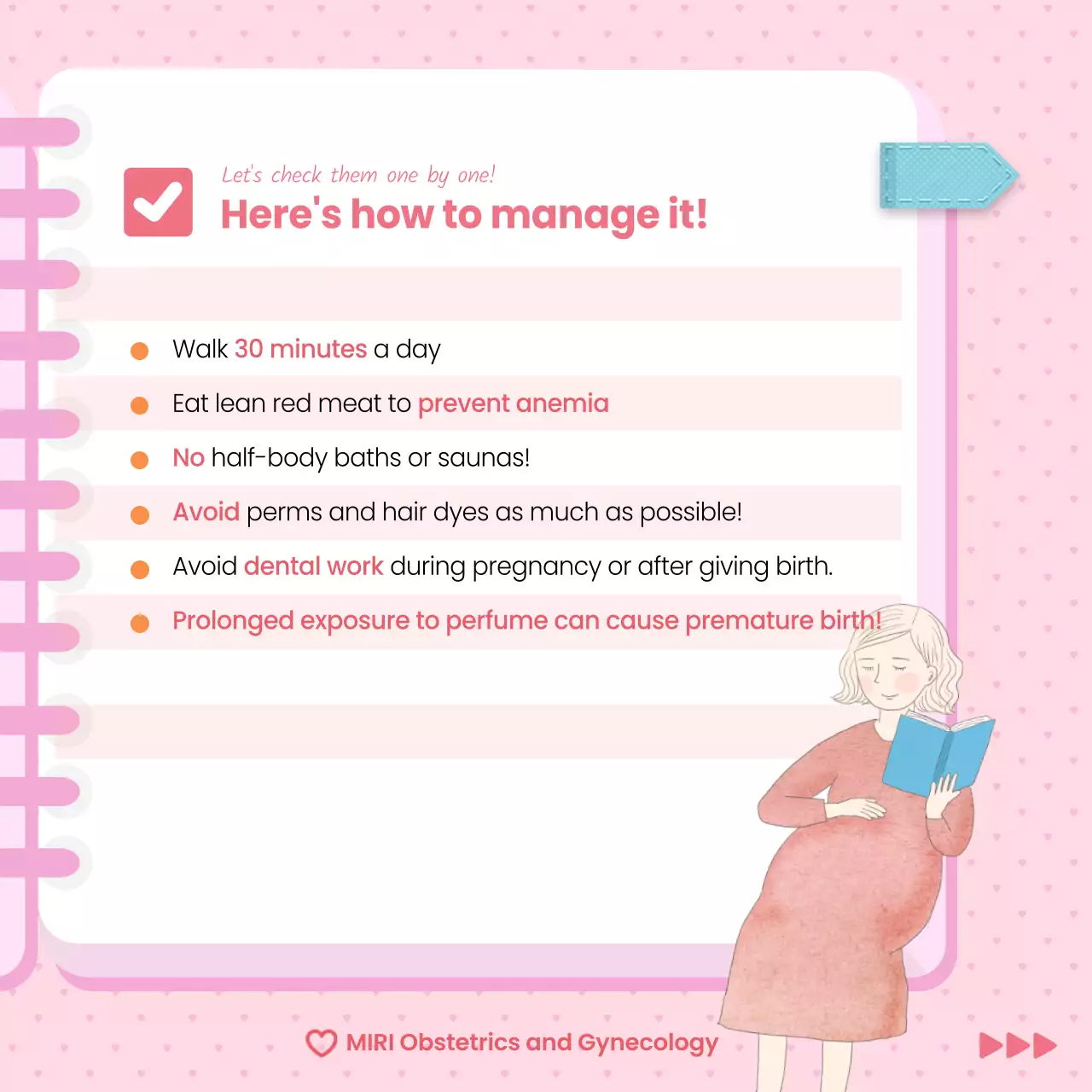 Pink Minimal Pregnancy Guide Instagram Carousel