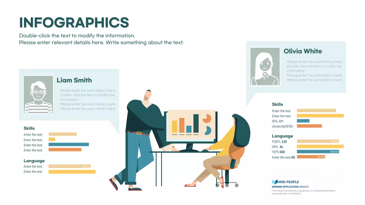 A simple, low-saturation, illustrated introduction to human resources