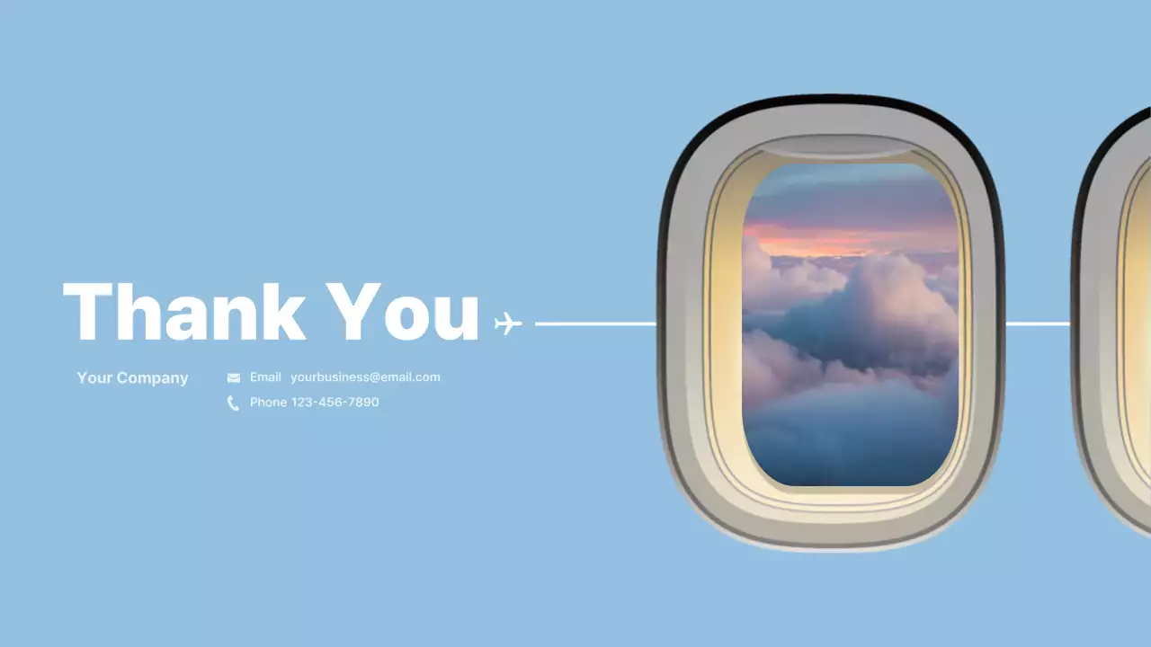 Blue Modern Airline Presentation