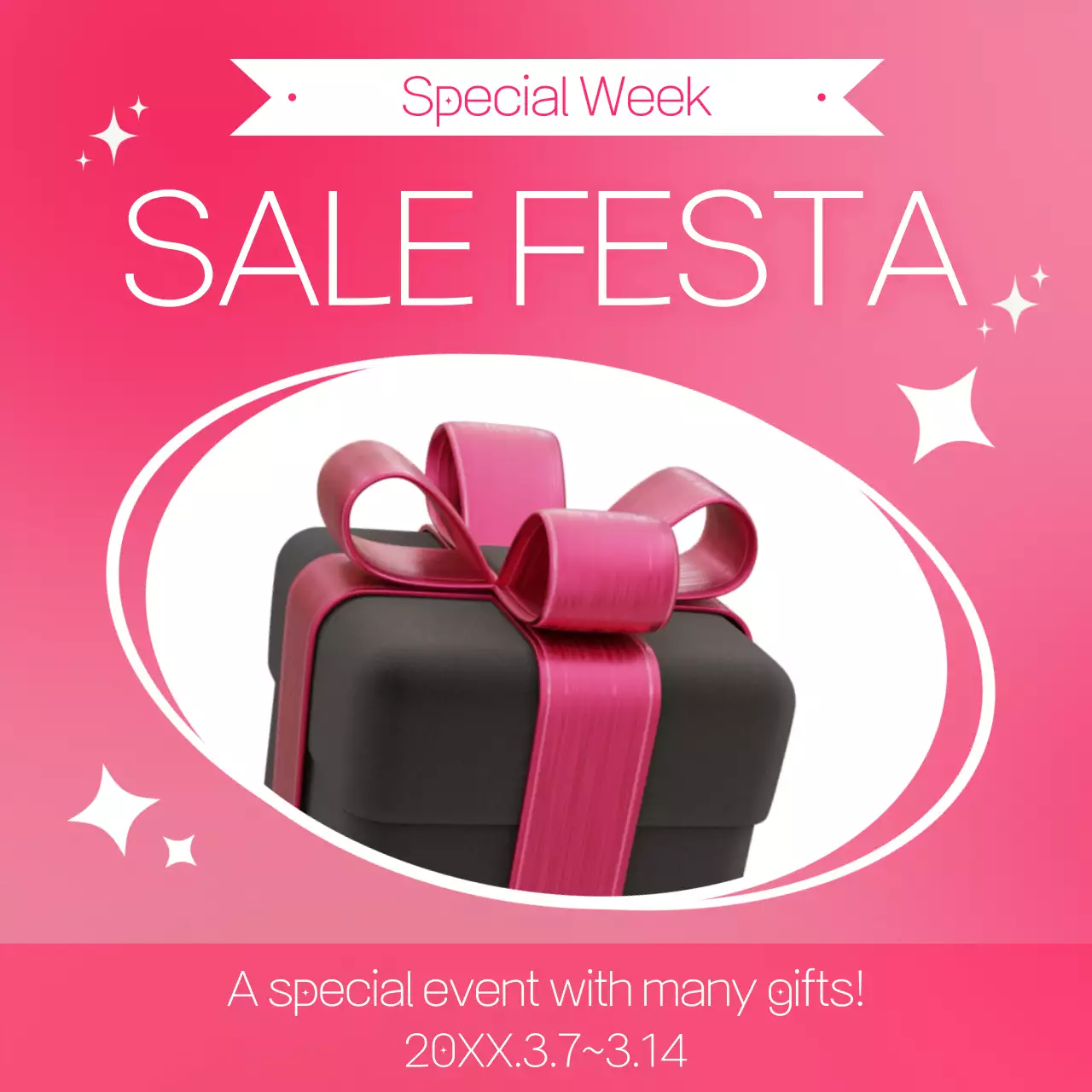 Pink Trendy Sale Promotion Instagram Post