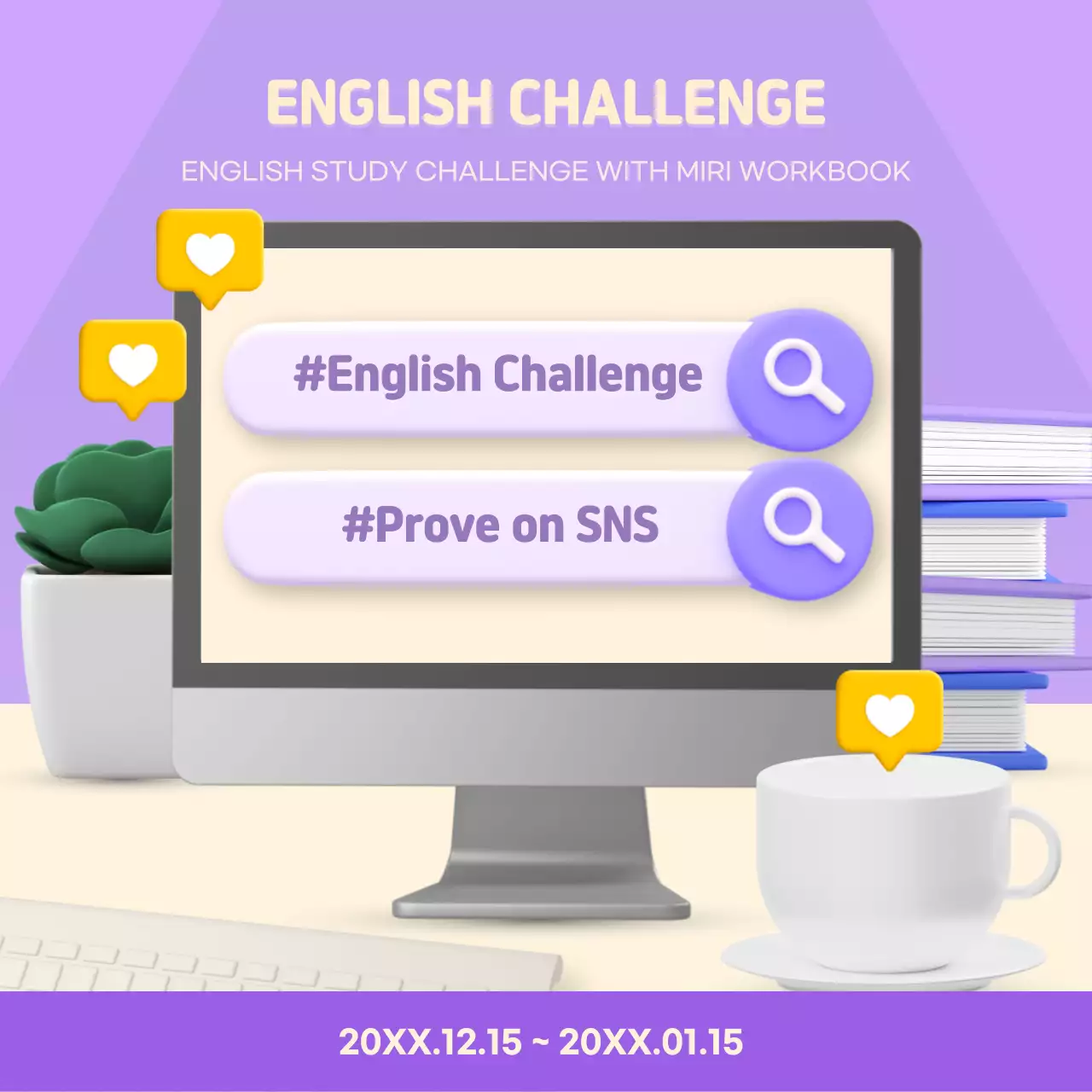 Purple Modern Study Promotion Instagram Post