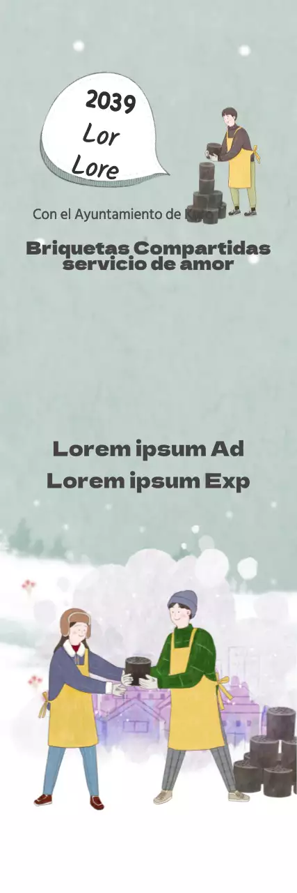 Reparto de briquetas