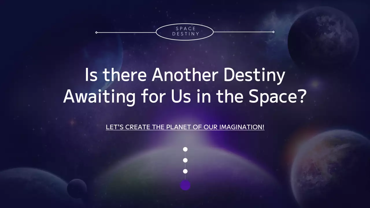 Exploring the universe, planets and earth in purple and black