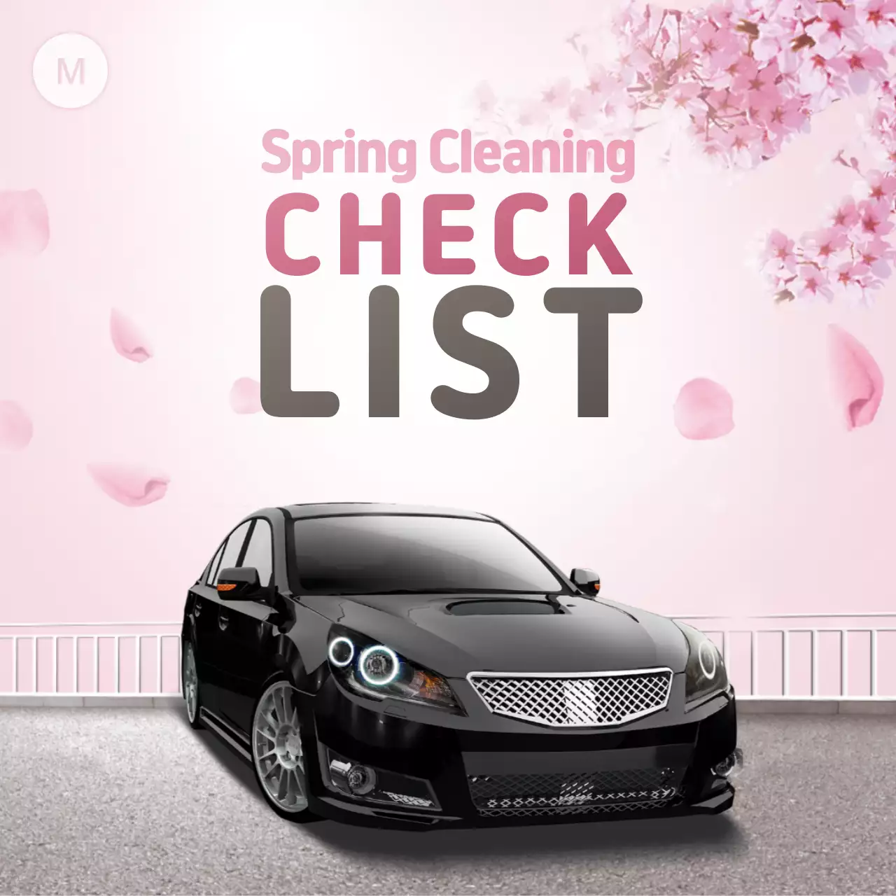 White Modern Car Advertisement Instagram Post