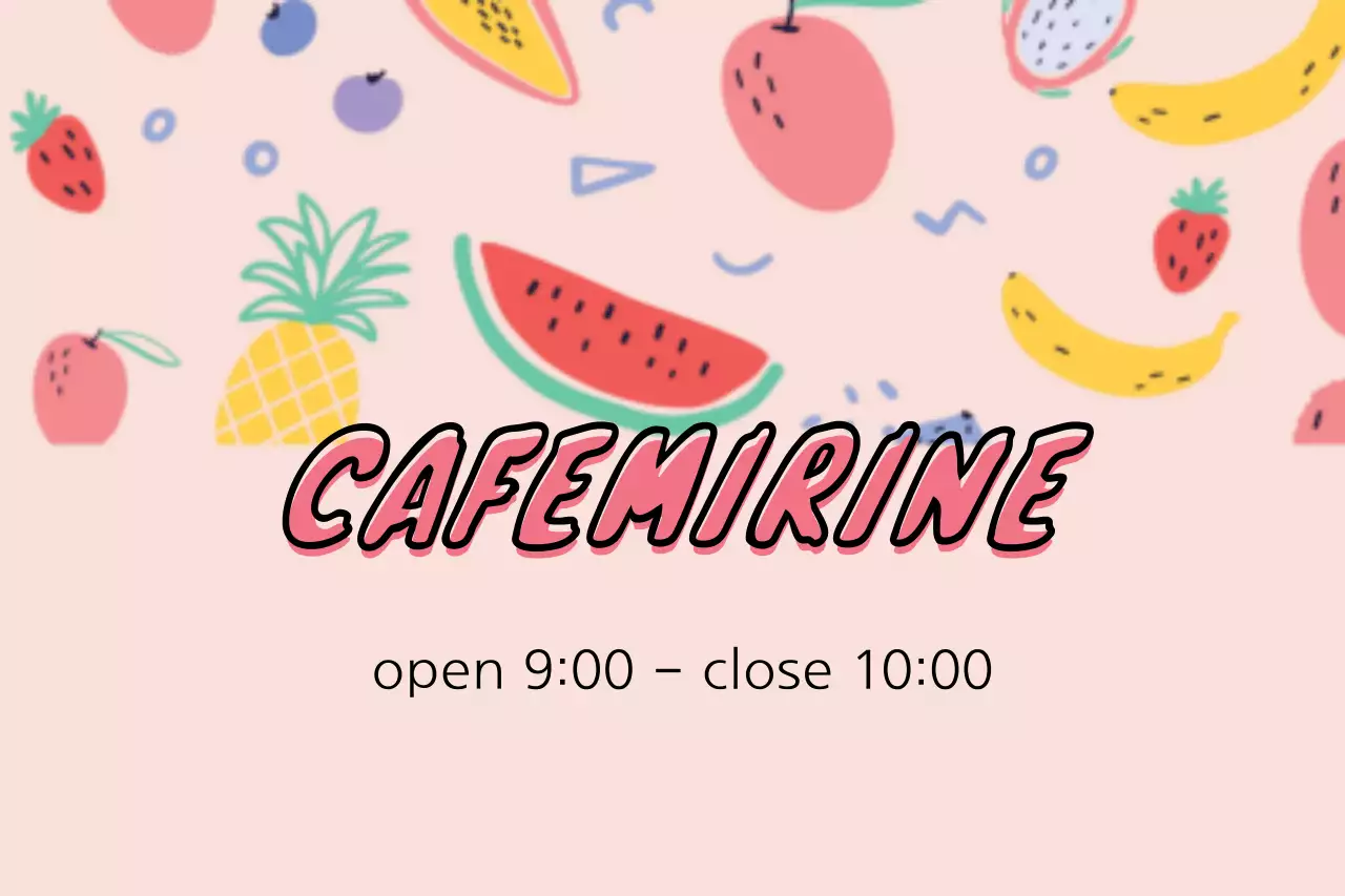 Pink Trendy Cafe Promotion Banner