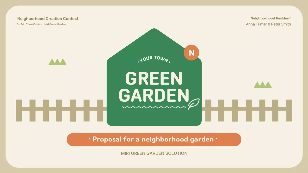 Beige Modern Garden Proposal Presentation