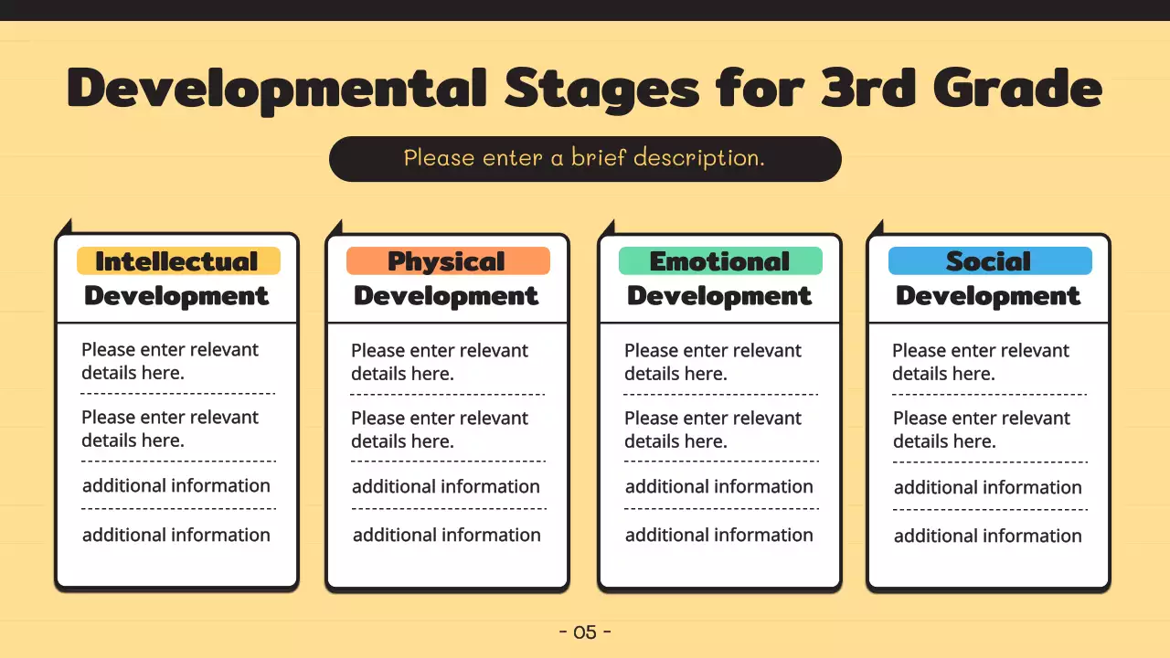 노란색 간단한 부모 발표 프레젠테이션