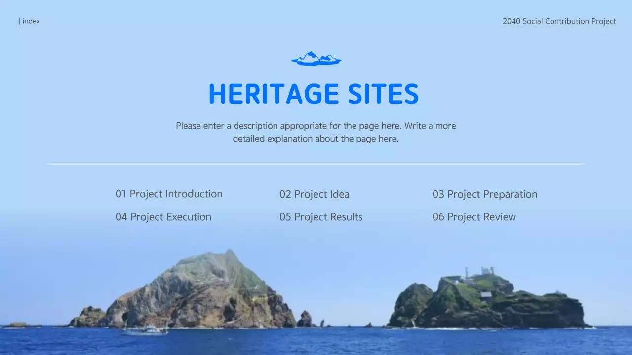 Presentasi Warisan Profesional Biru