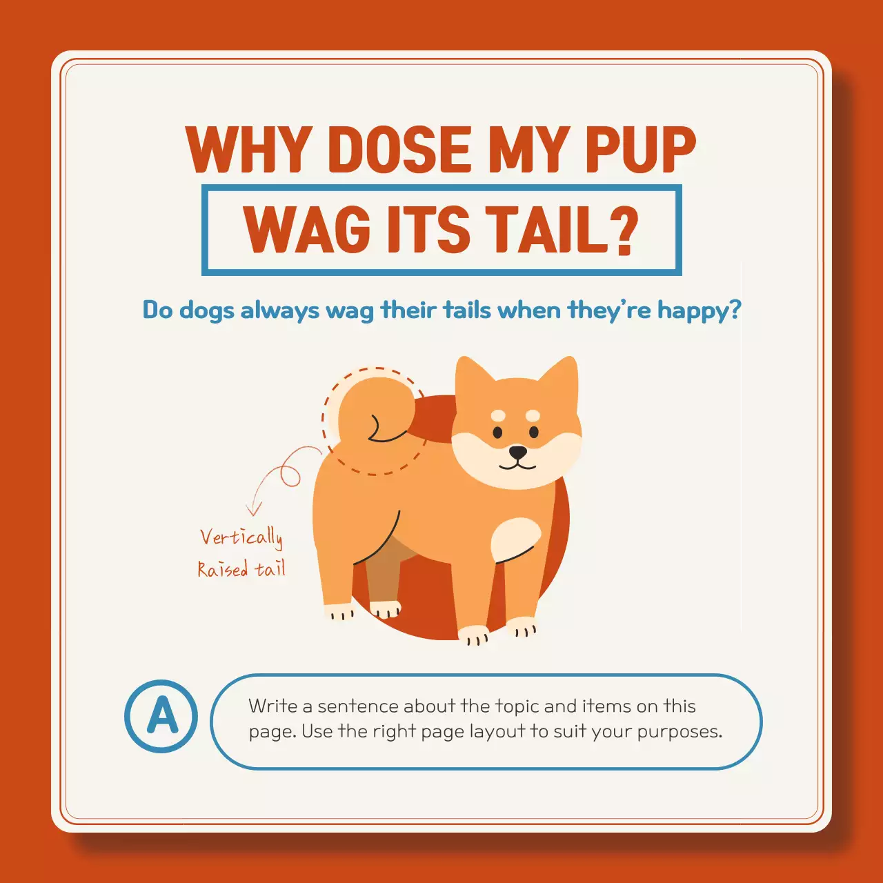 Orange Modern Puppy Guide Instagram Carousel