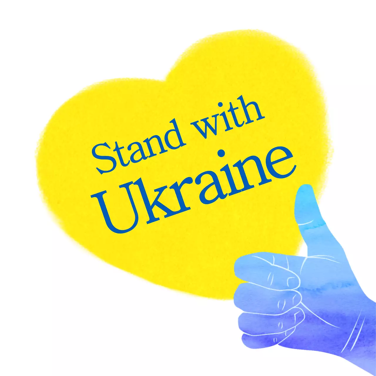 Yellow Bold Support Announcement Social Media Post