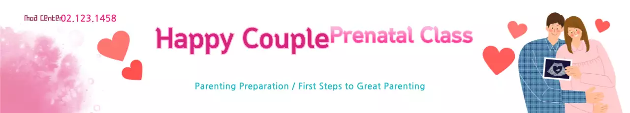 Banner de propaganda de parentalidade simples rosa