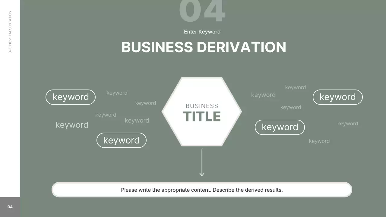 세이지 미니멀 비즈니스 프레젠테이션