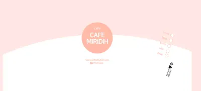 Simple pink cafe paper cups