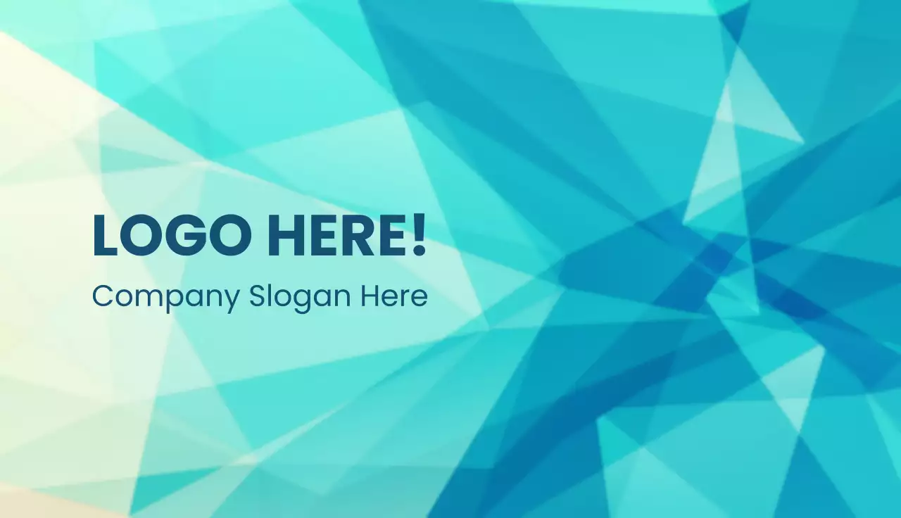 Corporate business cards with geometric patterns