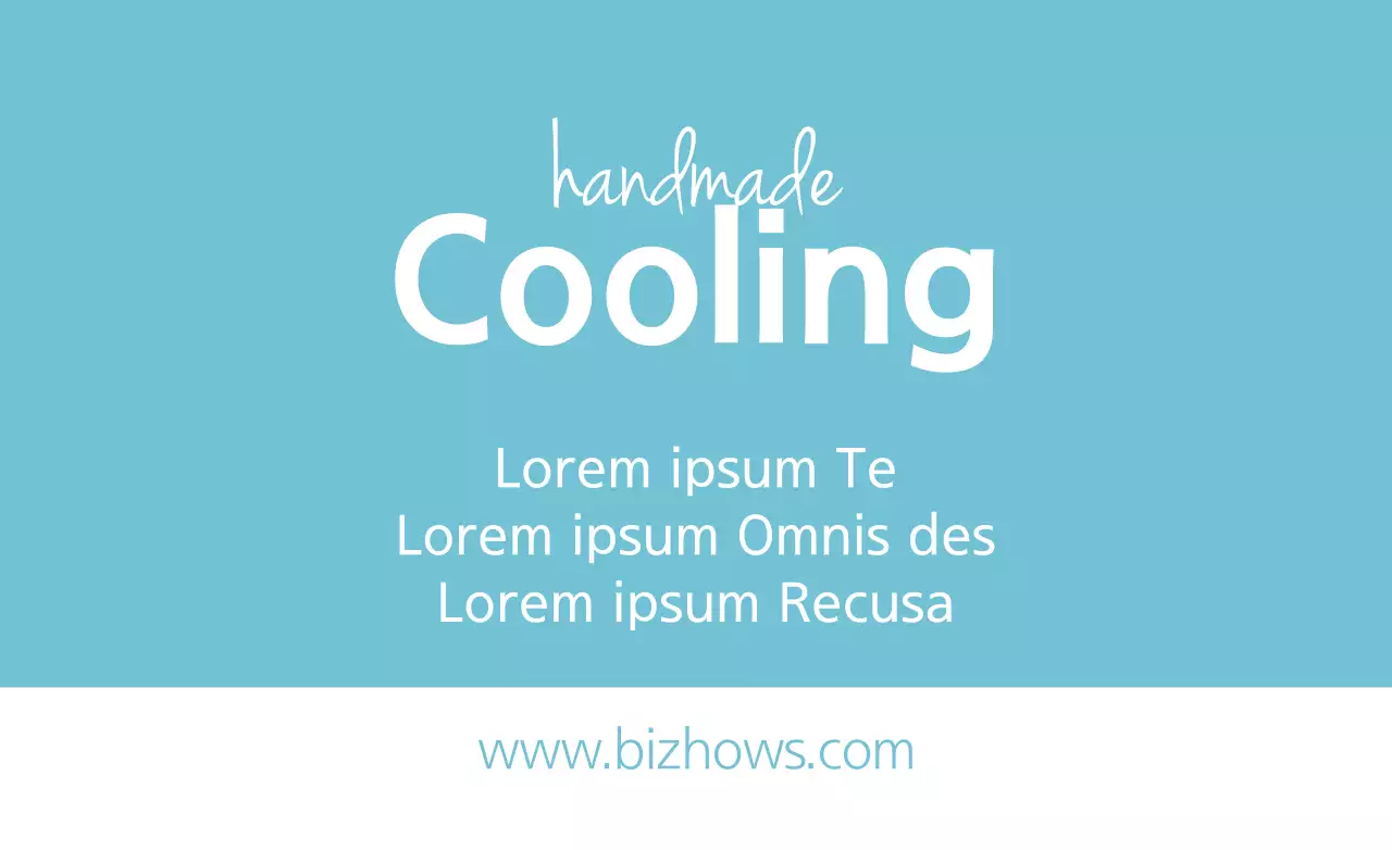 Blue Minimal Cooling Promotion Banner