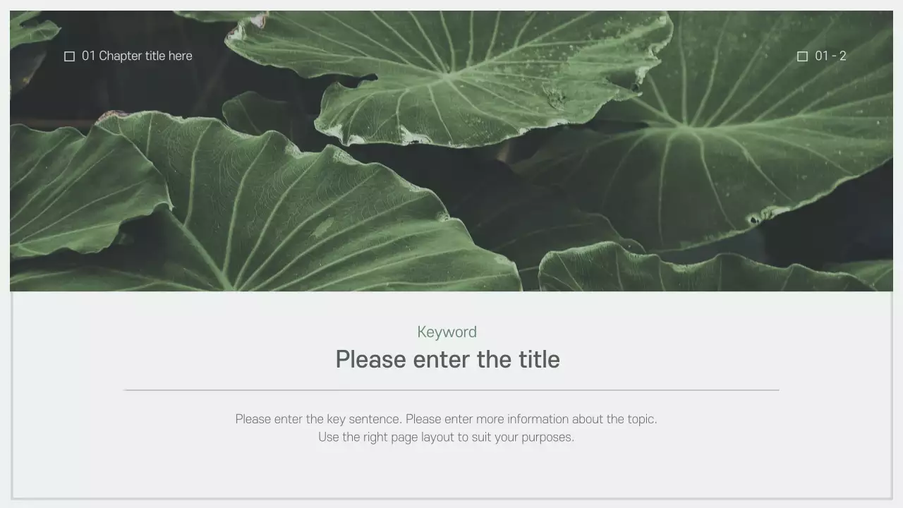 Green Minimal Nature Presentation