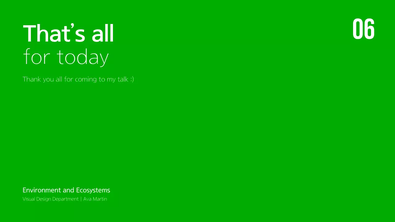 Green Modern Environment Guide Presentation