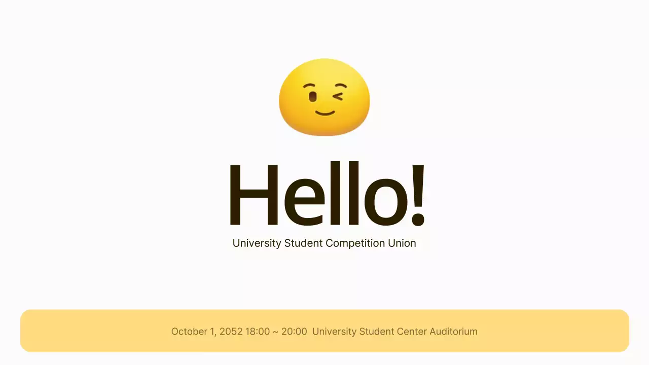 Yellow Modern Youth Event Presentation