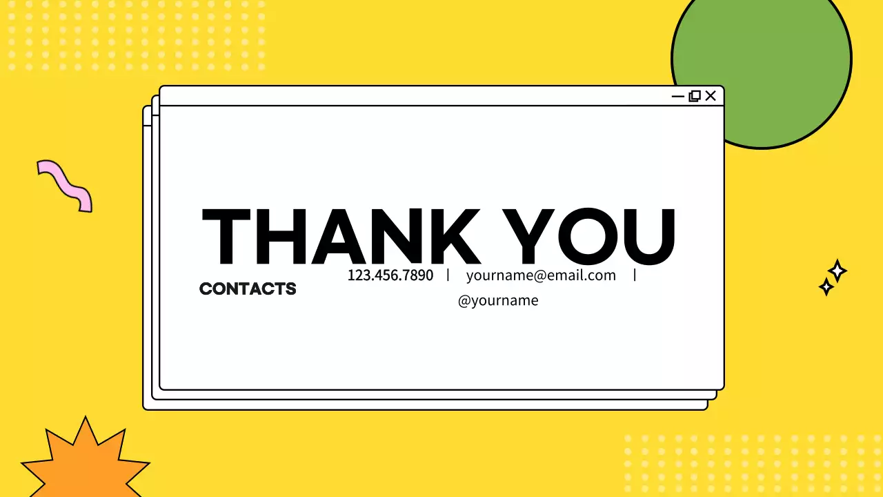 Portfolio of colorful computer screen concepts