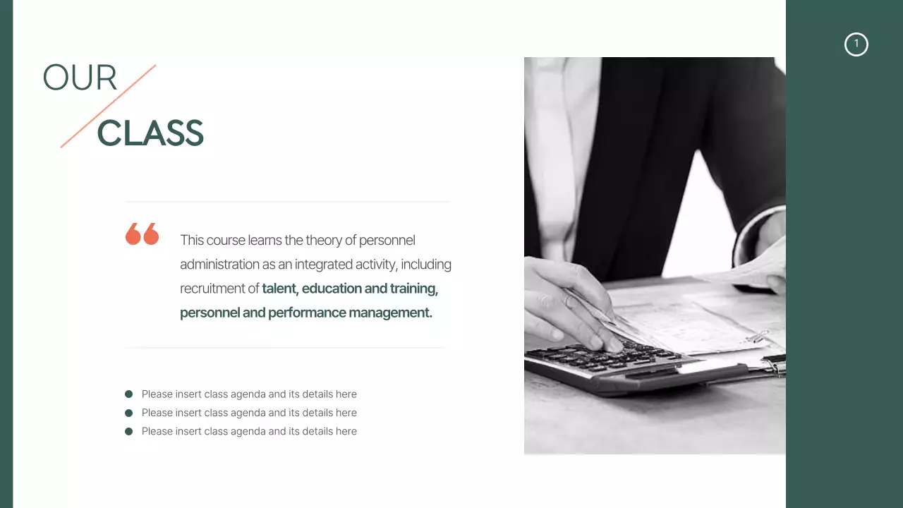 Green Professional Course Syllabus Presentation