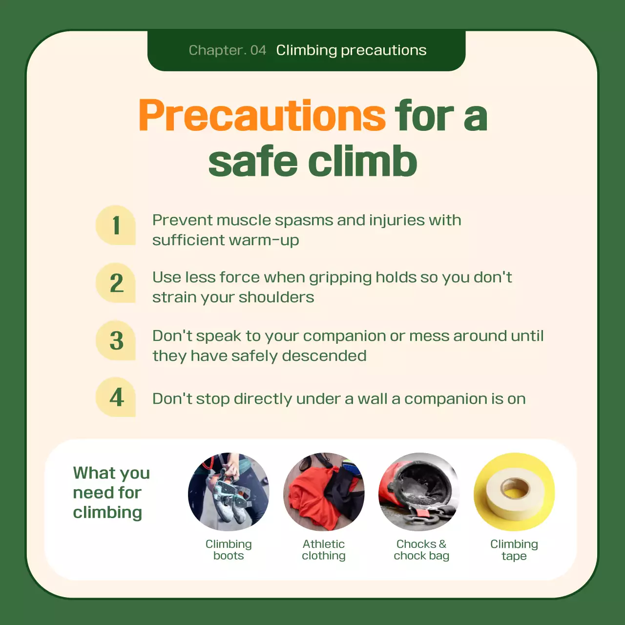 Green Modern Climbing Guide Instagram Carousel