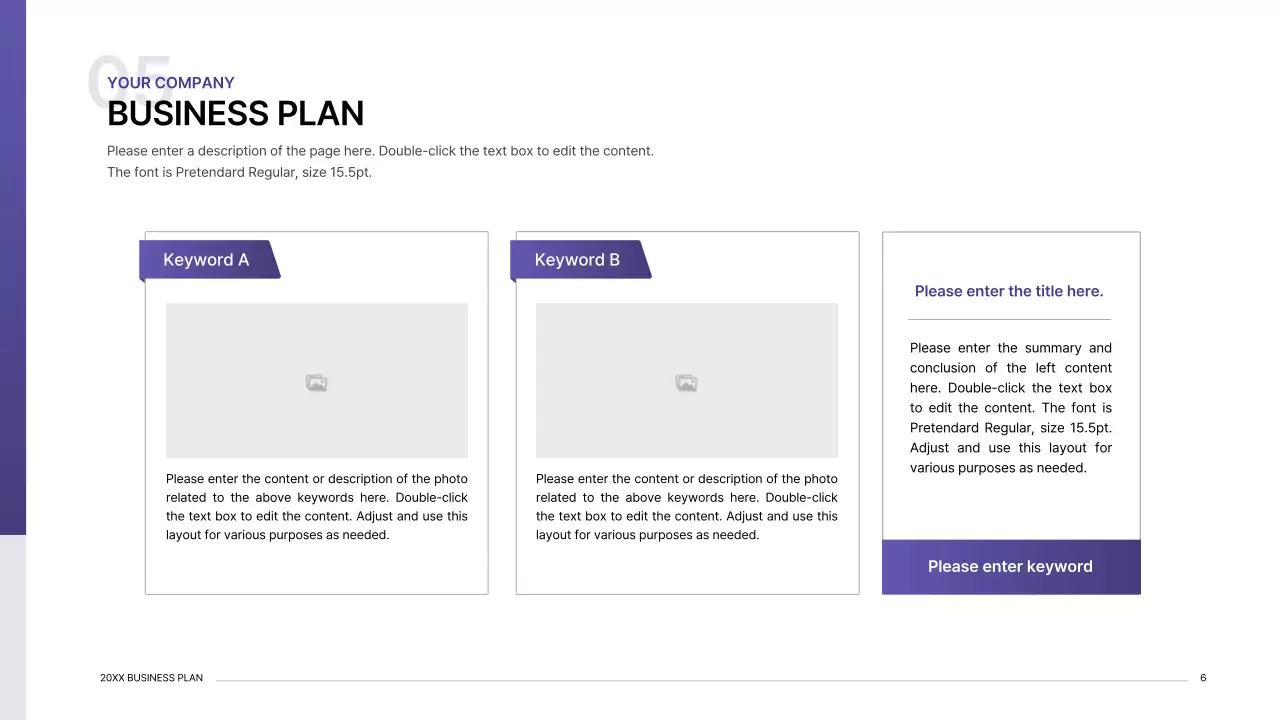 Purple Modern Business Plan Presentation