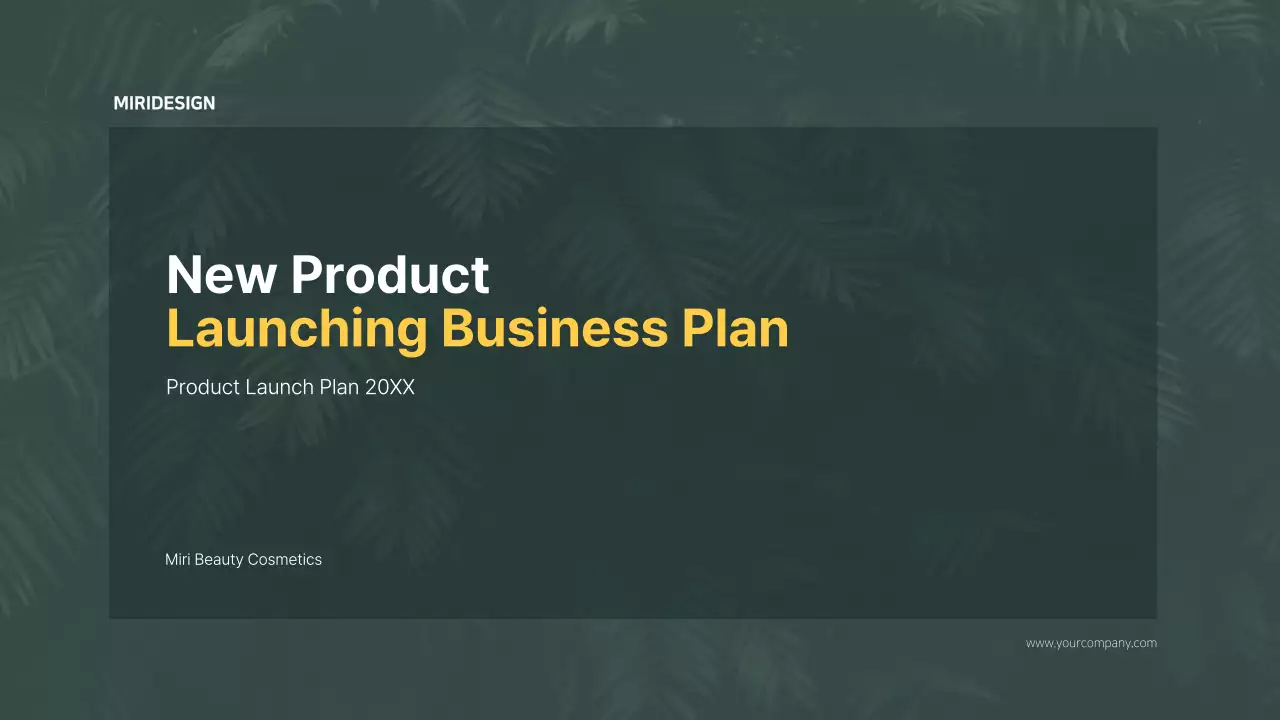 Green Modern Business Plan Document Presentation