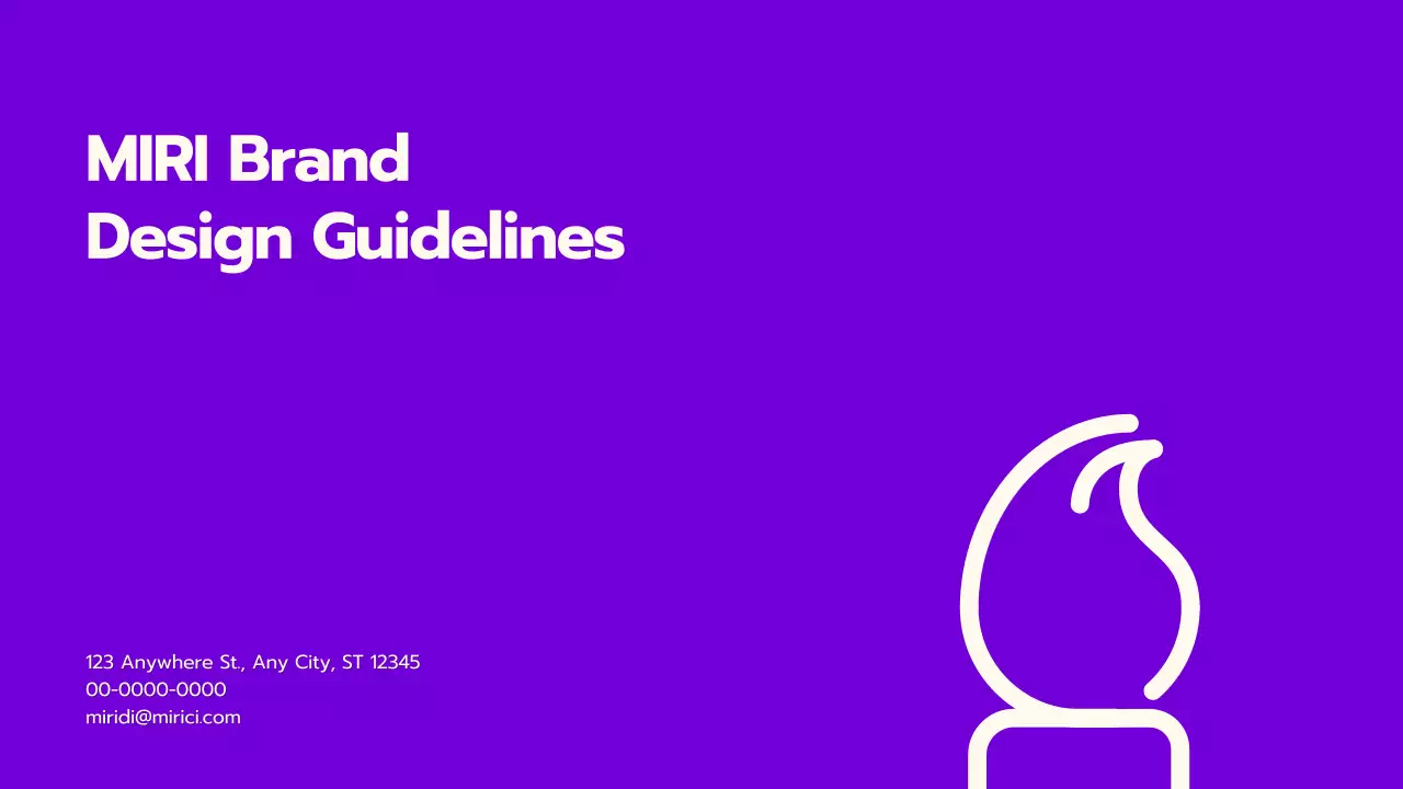 Purple Modern Brand Guideline Presentation