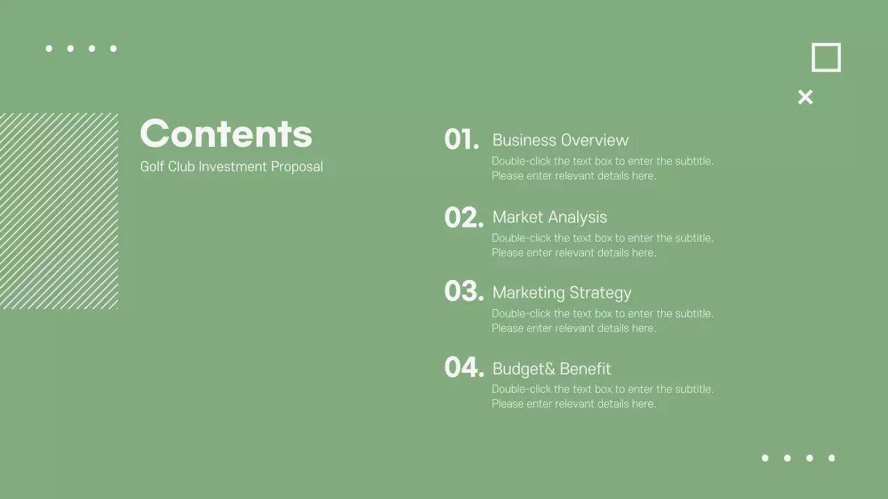 Bài trình bày đề xuất đầu tư tối thiểu xanh