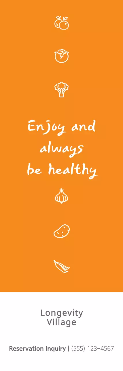 Faixa Laranja Moderna de Promoção da Saúde