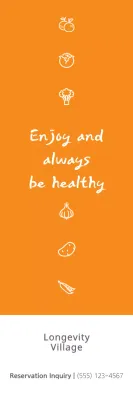 Faixa Laranja Moderna de Promoção da Saúde