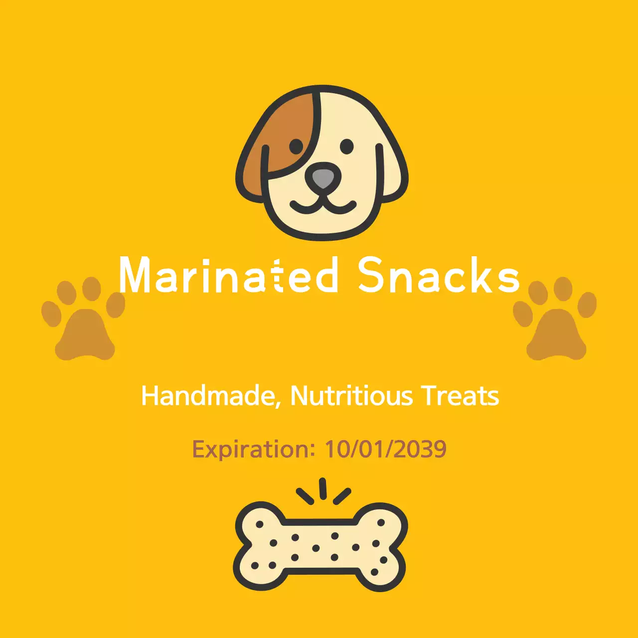 Yellow Simple Pet Advertisement Banner