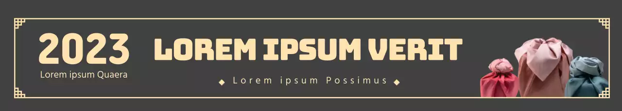 beige fotologo traditionele nieuwjaarsgroet