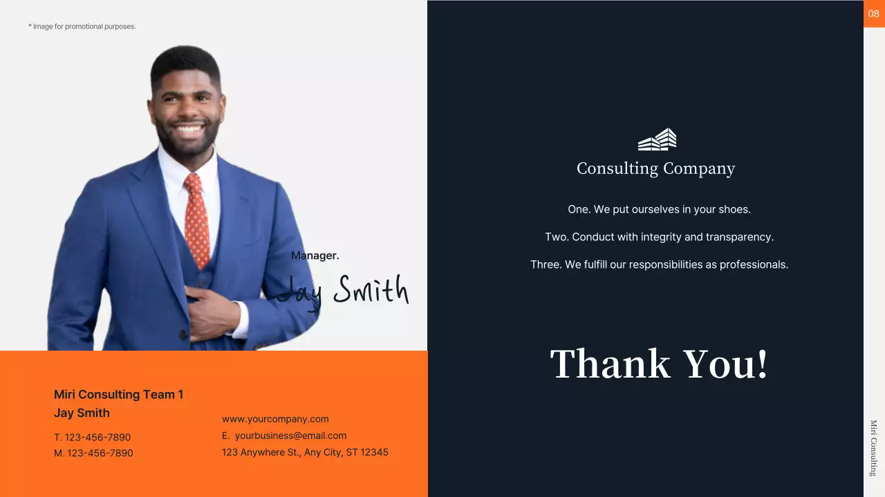 Orange Professional Financial Planner Guide Presentation