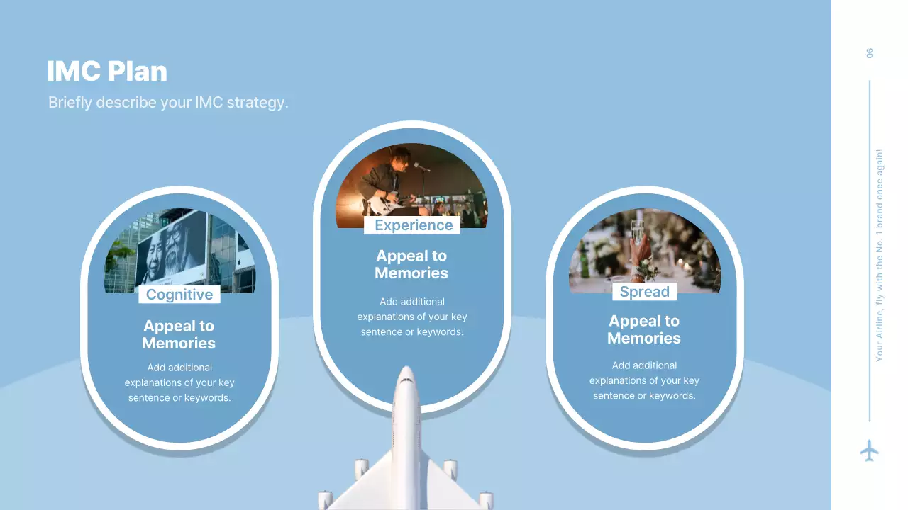 Blue Modern Airline Presentation