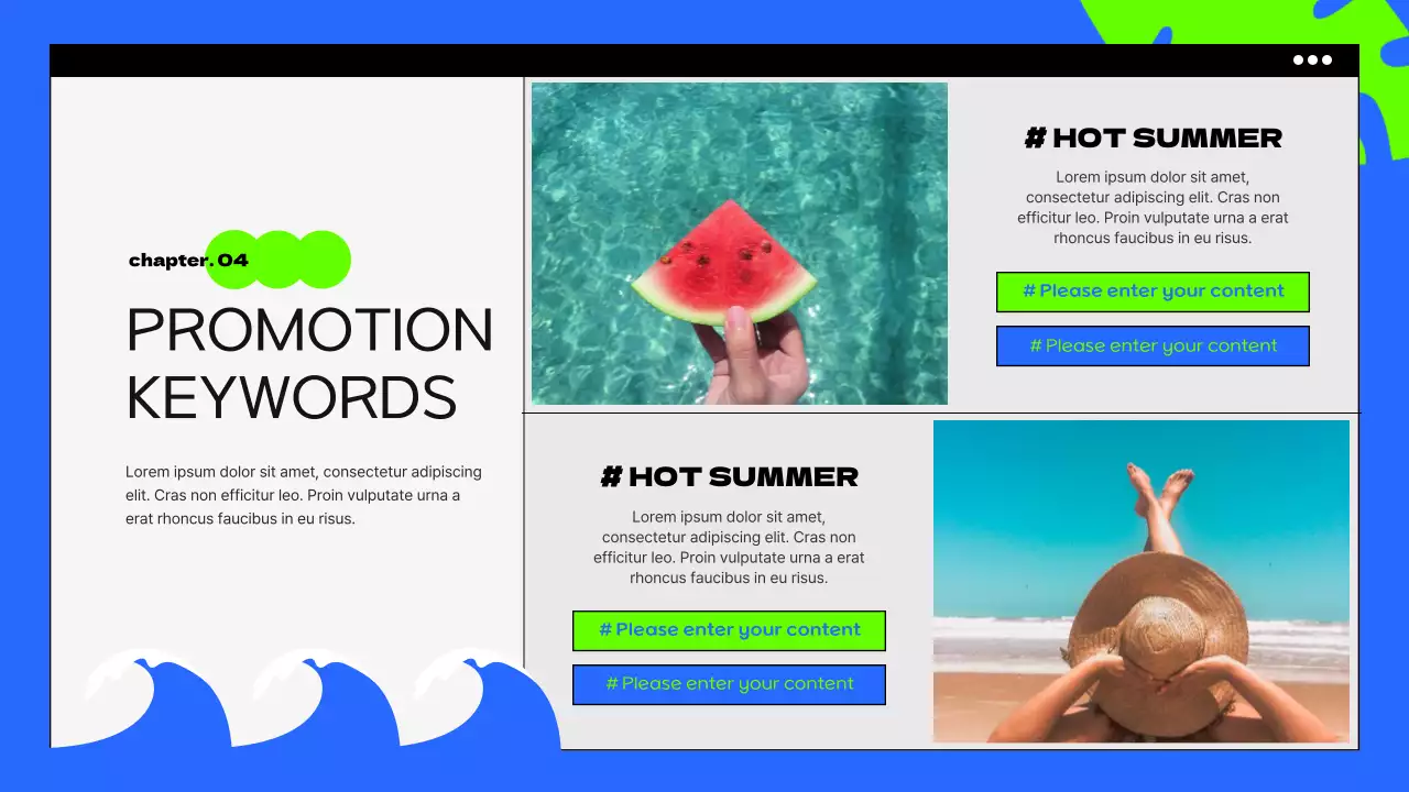 Blue Trendy Summer Promotion Presentation