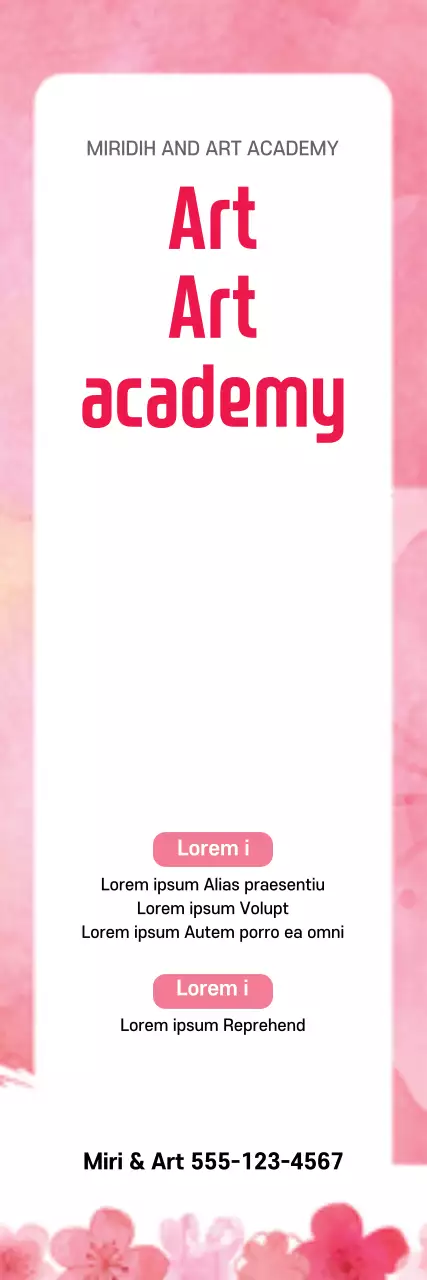 Banner de promoção de arte elegante rosa