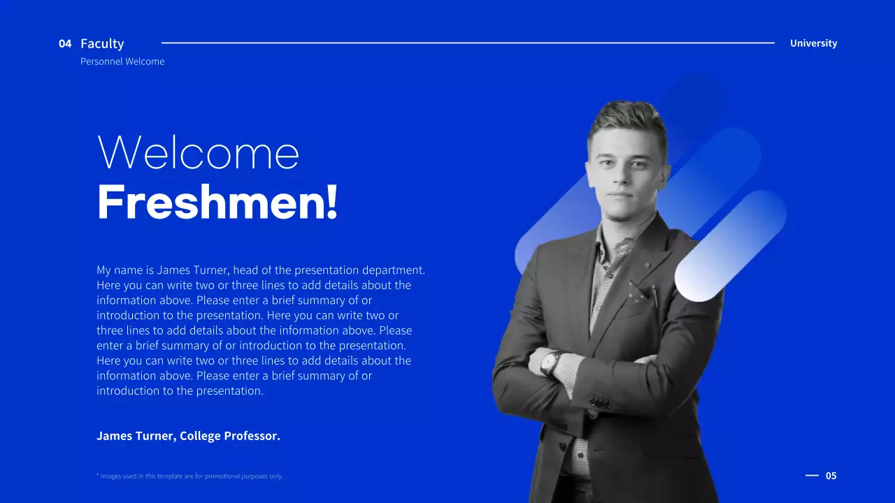 Blue Modern University Guide Presentation