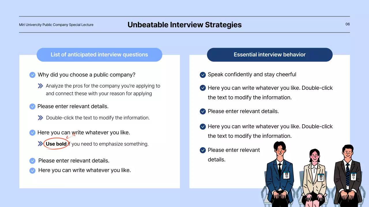 Presentation of the special mentoring program for public companies in blue.