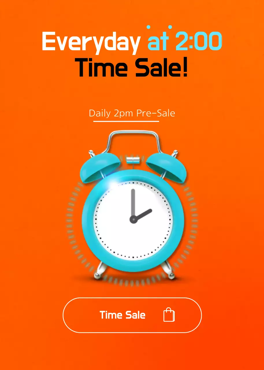 Cartaz de promoção de venda moderno laranja