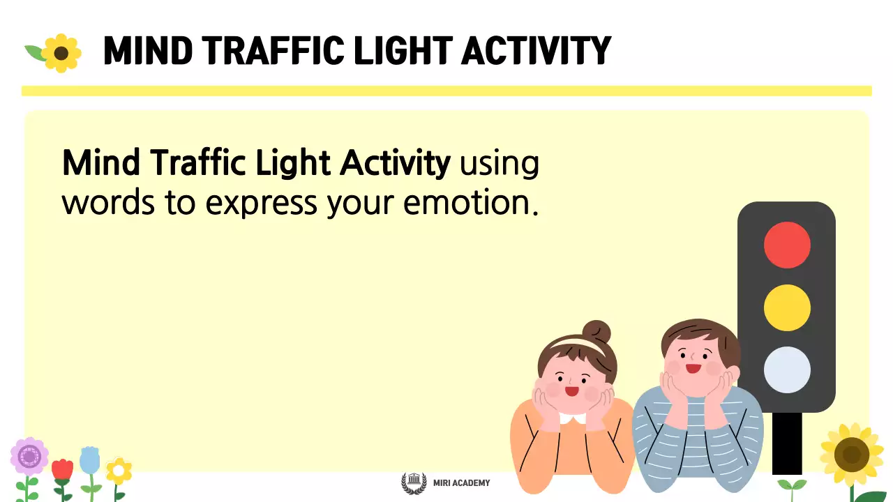 Bài thuyết trình hướng dẫn về cảm xúc tối giản màu vàng