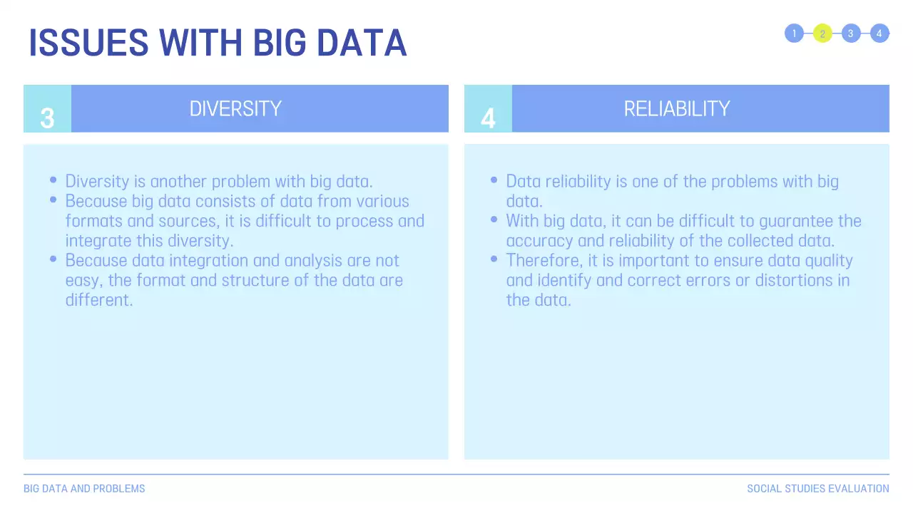 Blue Professional Big Data Presentation