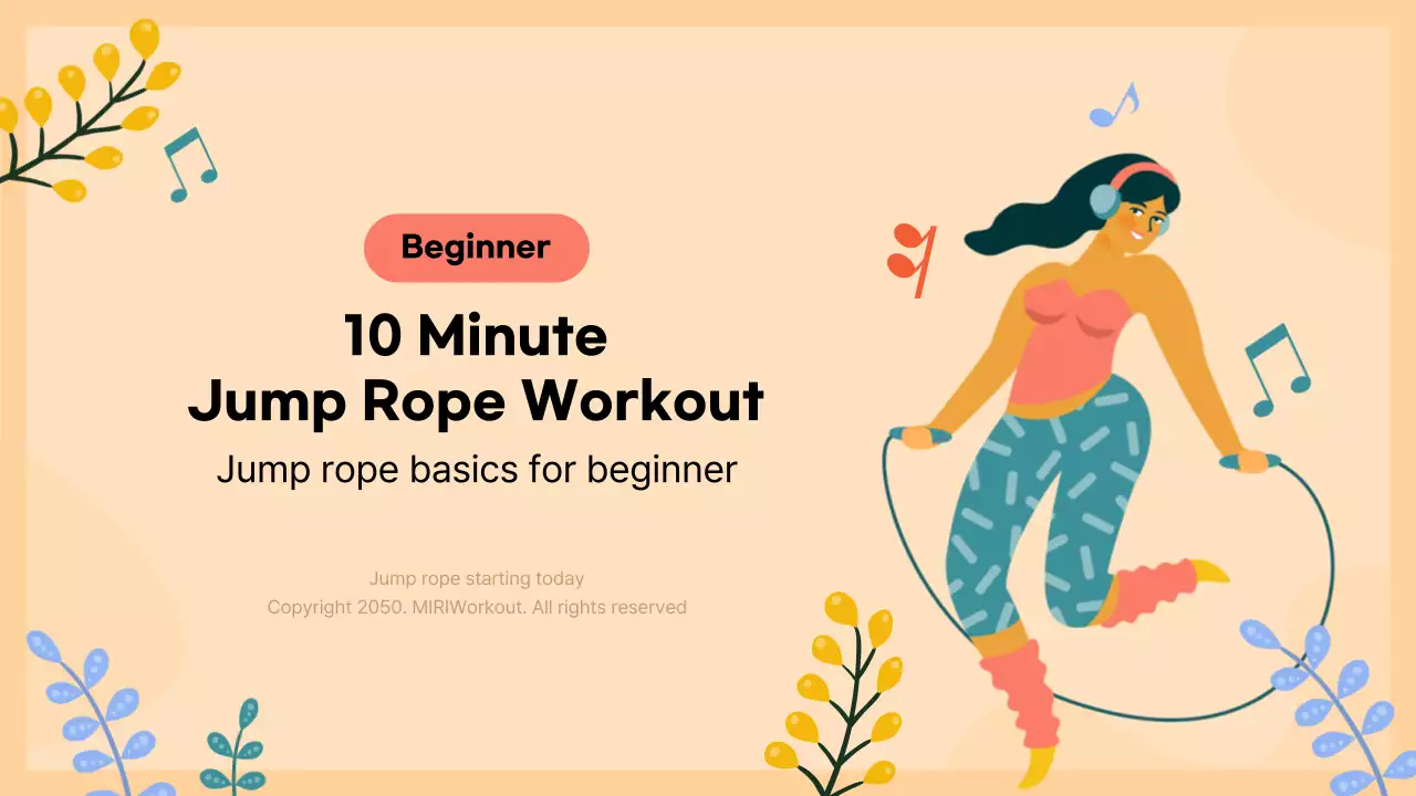 Illustration Concepts in Orange Tones Jump Rope Basics for Beginners